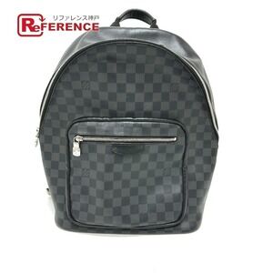 Louis Vuitton Josh Backpack Damier Graphite Black canvas